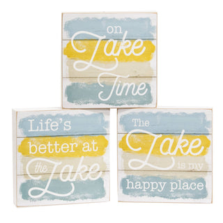 Lake Box Sign, Assorted