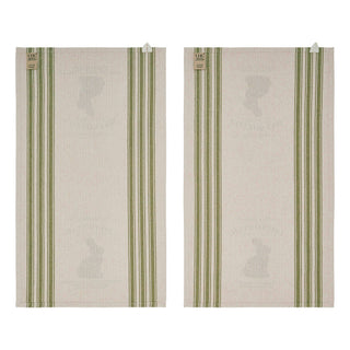 Bunny Hop Cottontail Candy Co Tea Towel