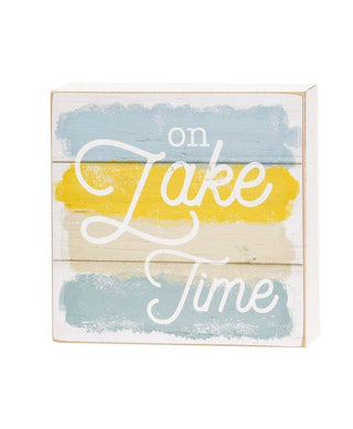 Lake Box Sign, Assorted