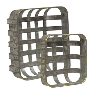 Washed Galvanized Metal Baskets