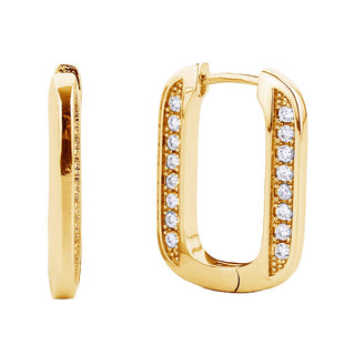 Squircle Huggie Earring
