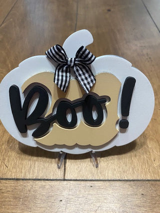 Boo Pumpkin  | Halloween Tiered tray decor