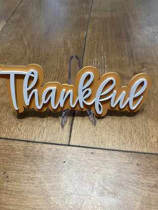 Thankful | Tiered Tray Decor| Fall Decor